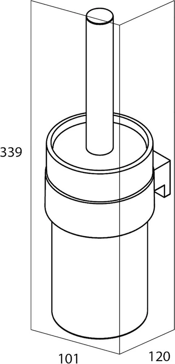 Tiger Bold - Toiletborstel Met Houder - Zwart - Afbeelding 7