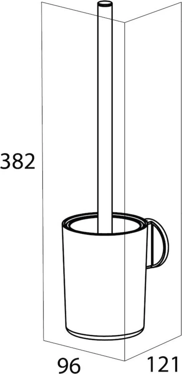 Tiger Tune - Toiletborstel Met Houder - RVS Geborsteld / Zwart - Afbeelding 10