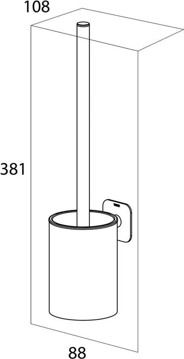 Tiger Colar - Toiletborstel Met Houder - Zwart - Afbeelding 10
