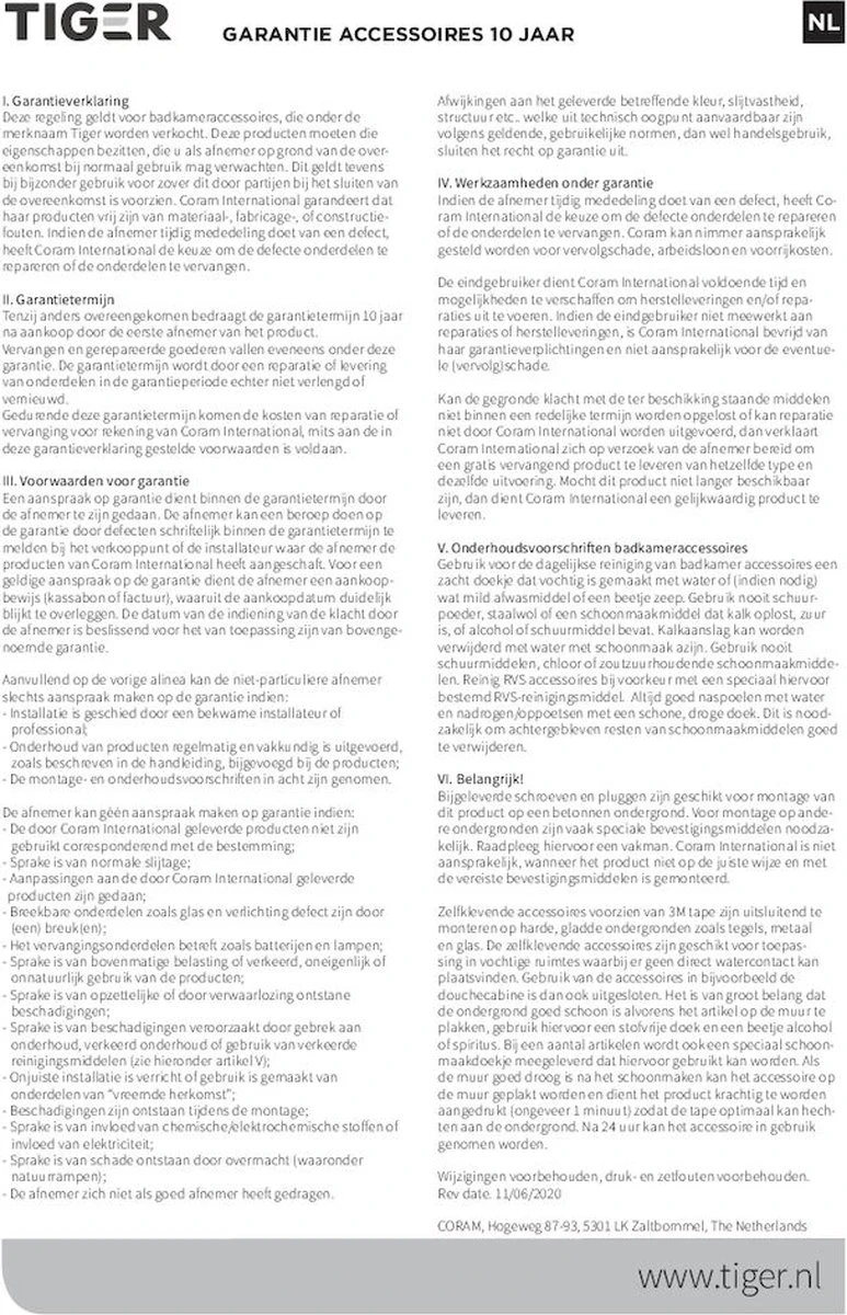 Tiger Tune - Reserverolhouder Vrijstaand - Messing Geborsteld / Zwart - Afbeelding 3