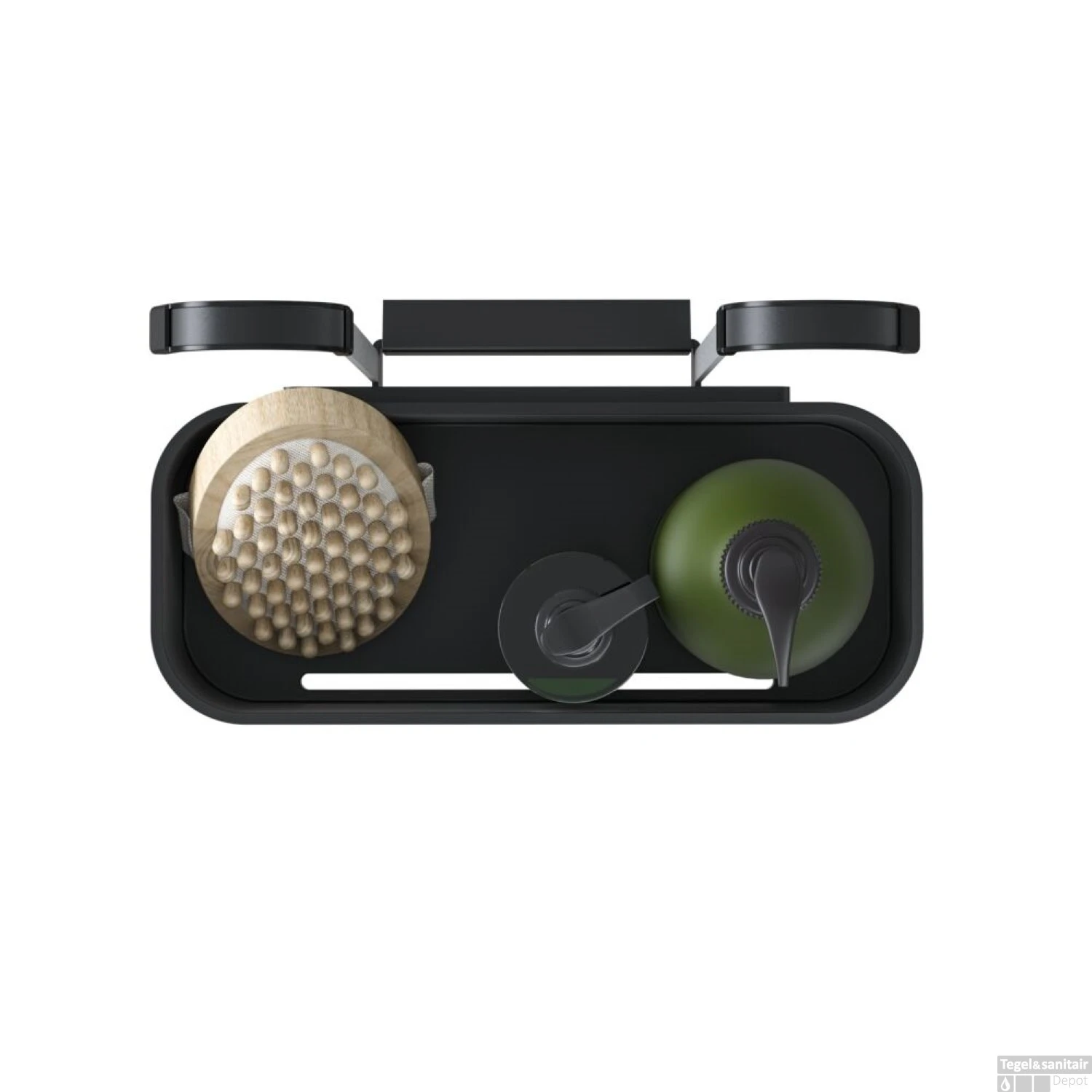 Ophangbaar Doucherek Tiger 2-Store Voor Douchekraan 25 Cm Zwart - Afbeelding 6