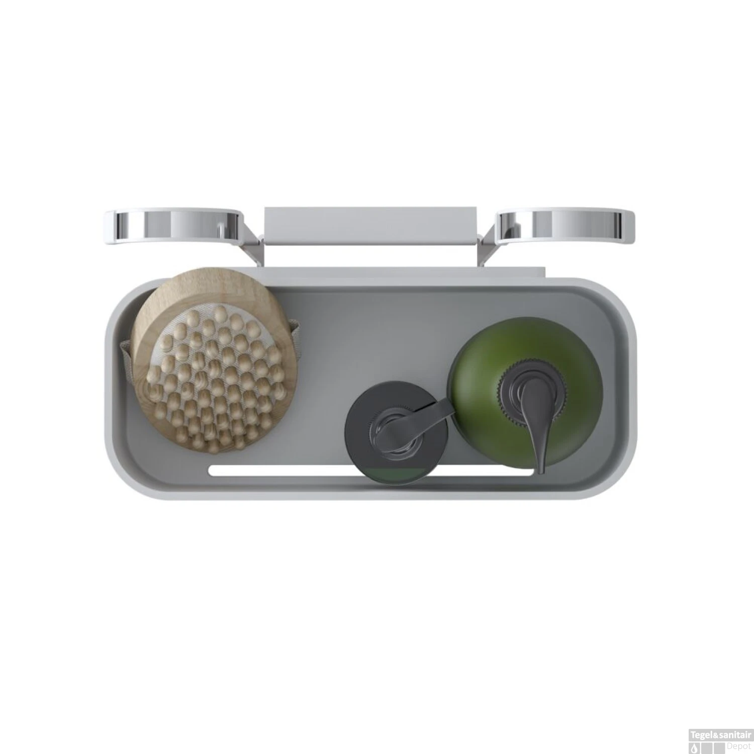 Ophangbaar Doucherek Tiger 2-Store Voor Douchekraan 25 Cm Wit - Afbeelding 5