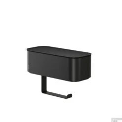 Toiletrolhouder Tiger 2-Store Met Opbergbakje 25 Cm Zwart