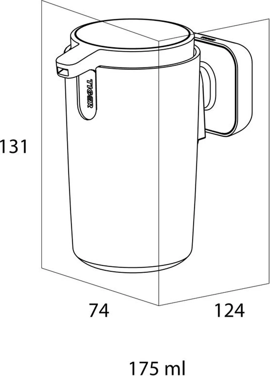 Tiger Carv - Zeepdispenser 175 Ml - Zwart - Afbeelding 2