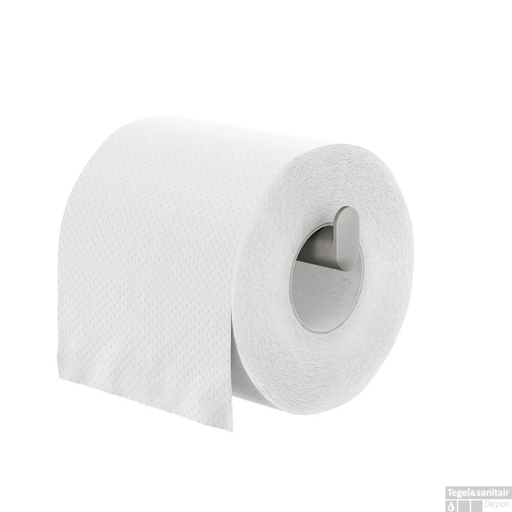 Toiletrolhouder Tiger Cooper Zonder Klep Met L-vorm RVS Geborsteld / Zwart - Afbeelding 2