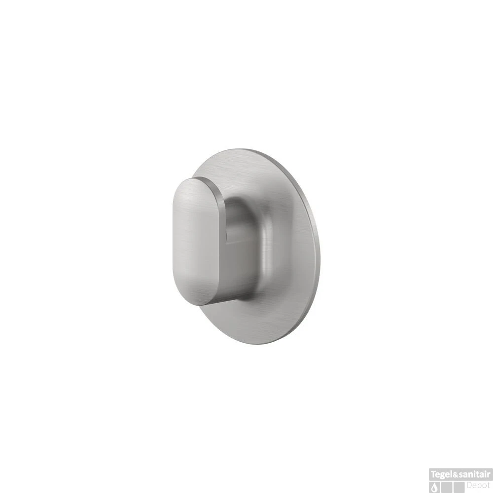 Handdoekhaak Medium Tiger Cooper Met Zelfklevende Wandsteun RVS Geborsteld - Afbeelding 2