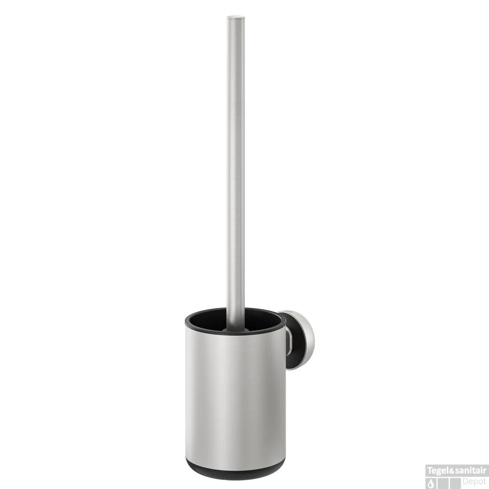 Toiletborstel Met Houder Tiger Cooper RVS Geborsteld / Zwart
