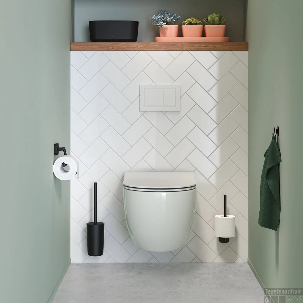 Toiletrolhouder Tiger Carv Zonder Klep Zwart - Afbeelding 5