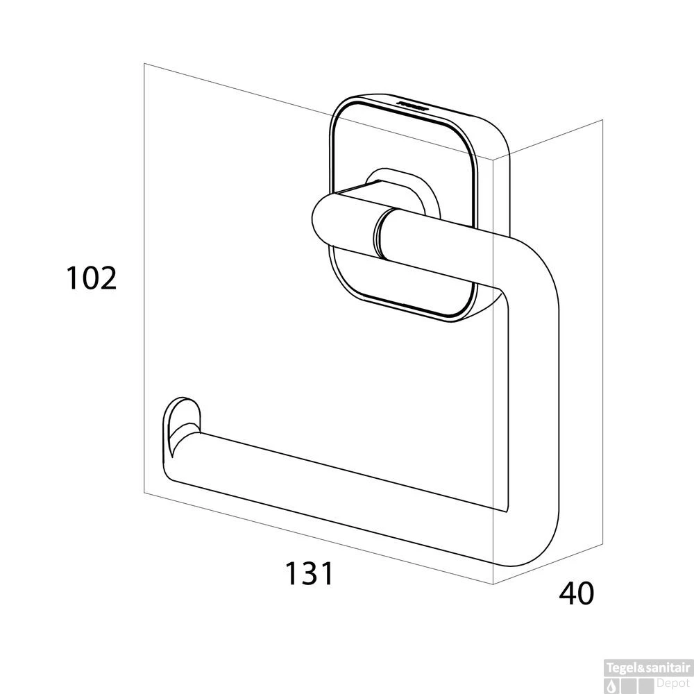 Toiletrolhouder Tiger Carv Zonder Klep Zwart - Afbeelding 4