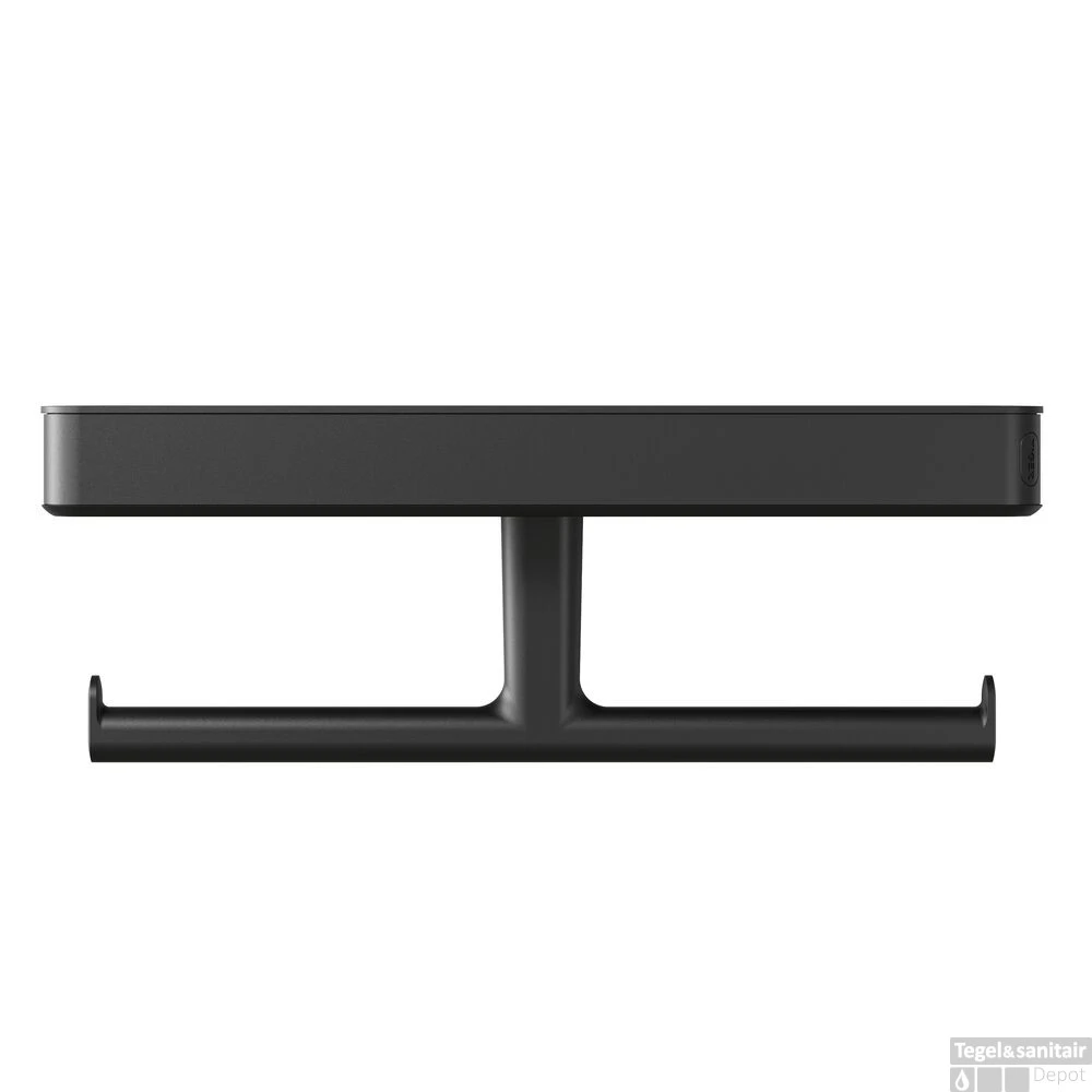 Toiletrolhouder Tiger Carv Met Planchet Zwart - Afbeelding 3