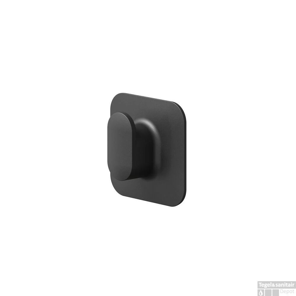 Handdoekhaak Medium Tiger Carv Met Zelfklevende Wandsteun Zwart - Afbeelding 2