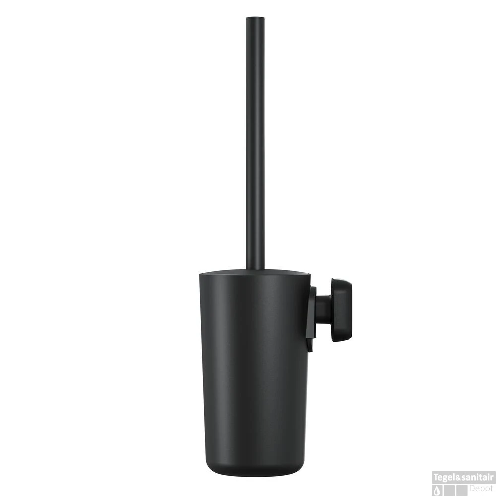 Toiletborstel Tiger Carv Met Houder Zwart - Afbeelding 2