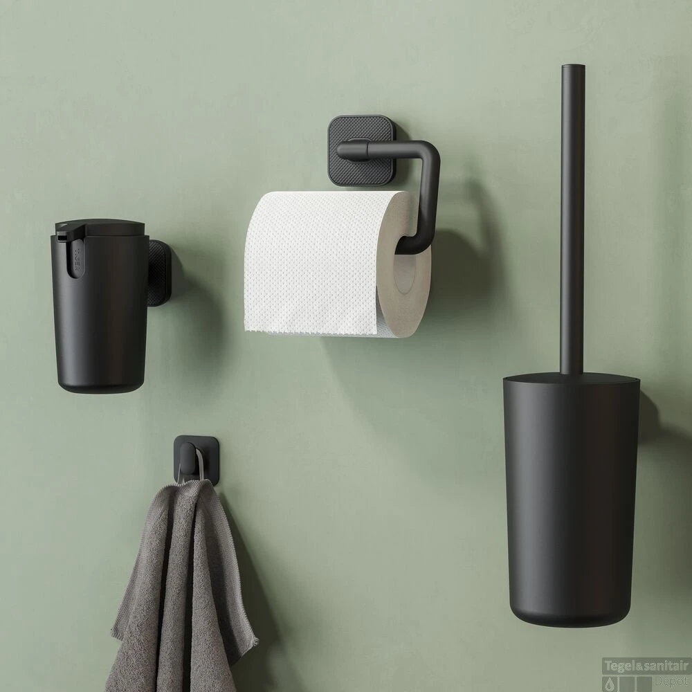 Toiletborstel Tiger Carv Met Houder Zwart - Afbeelding 6