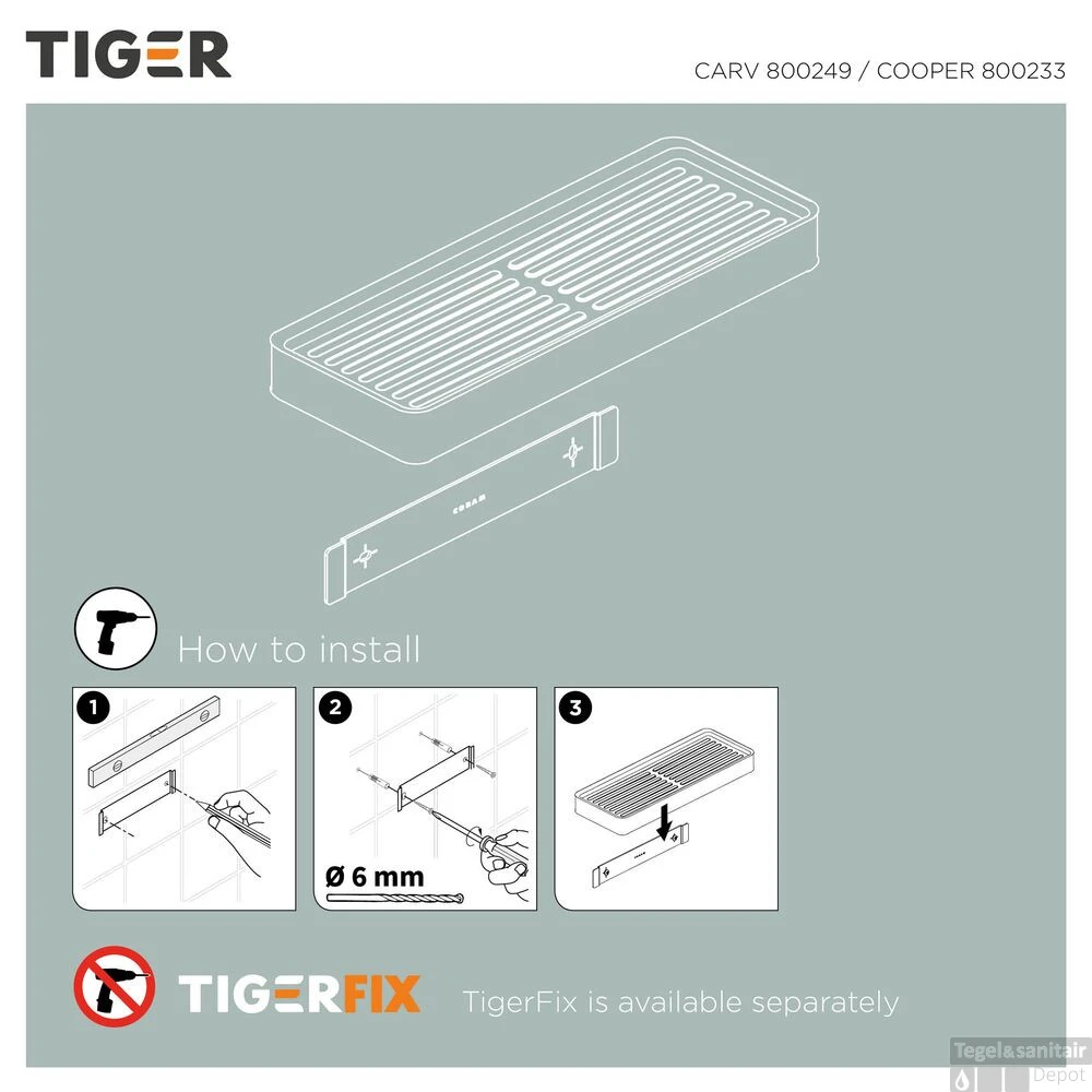 Planchet Tiger Carv 28 Cm Zwart - Afbeelding 10