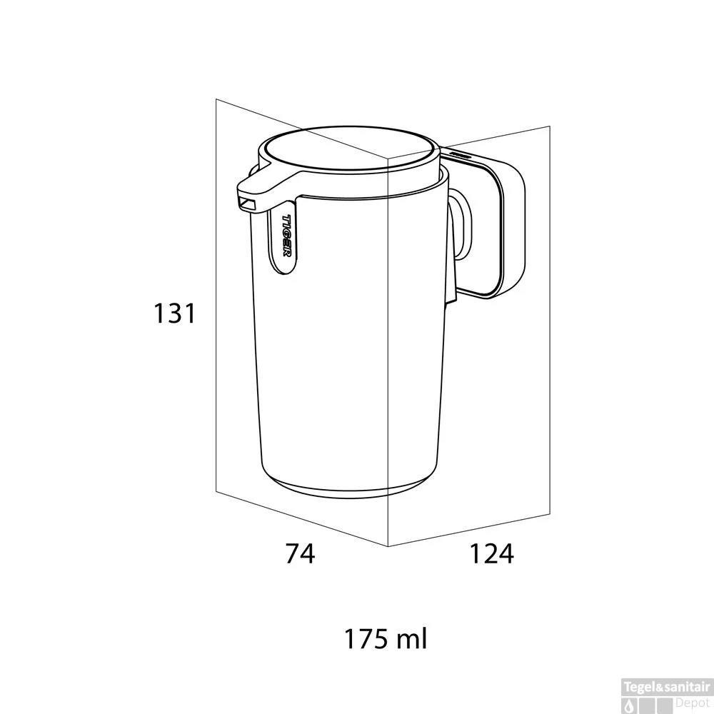 Zeepdispenser Tiger Carv 175 Ml Zwart - Afbeelding 4