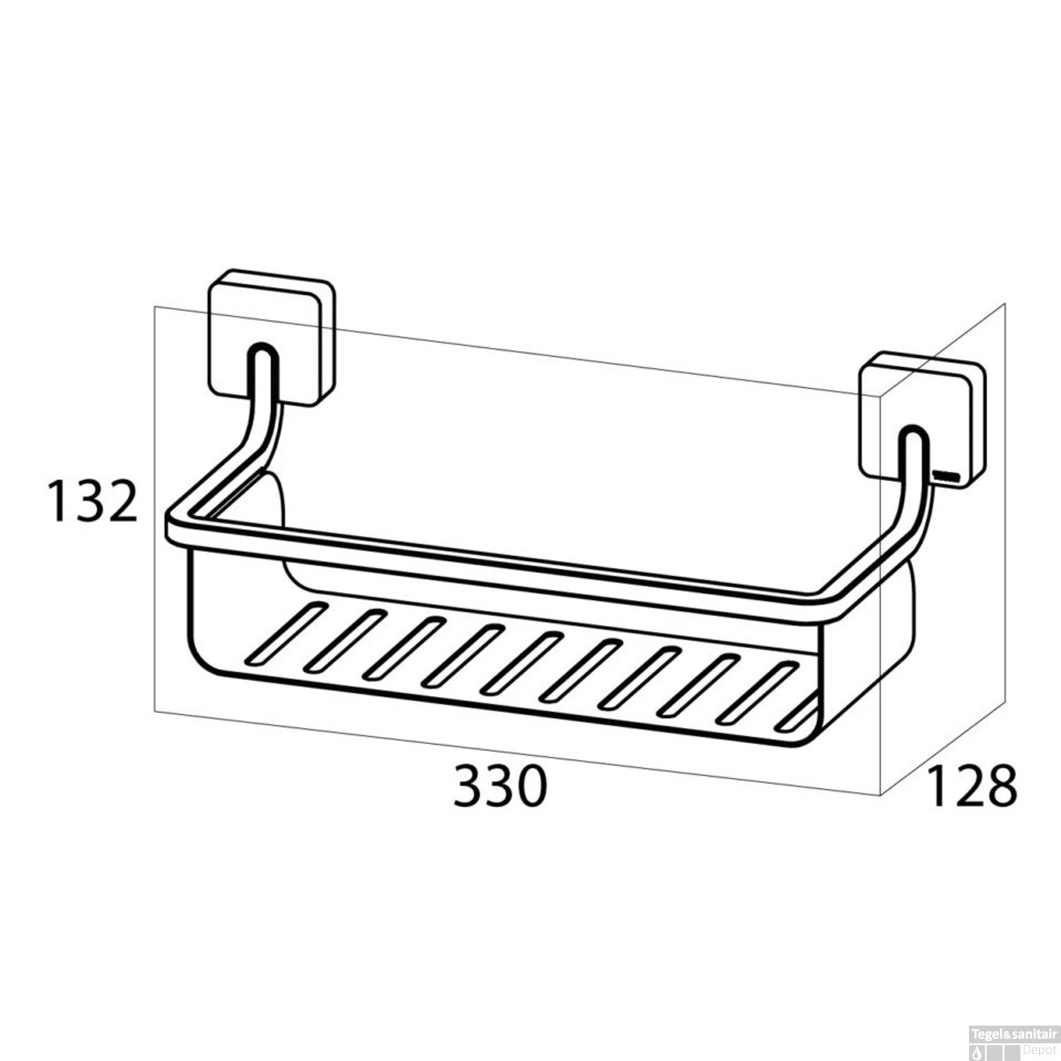 Douchekorf Tiger Impuls RVS - Afbeelding 3