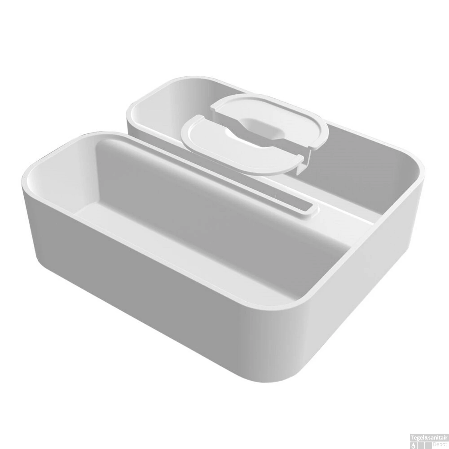 Douchemand Tiger 2-Store Voor Douchewand Met Telefoonhouder Wit - Afbeelding 3