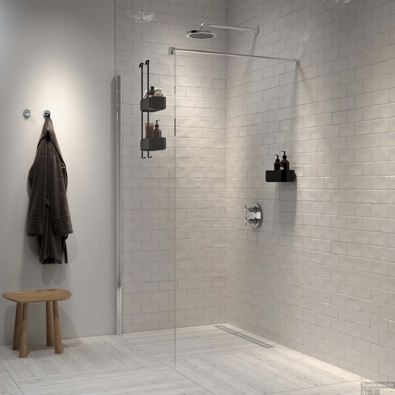 Doucherek Ophangbaar Tiger 2-Store 25 Cm Zwart - Afbeelding 4