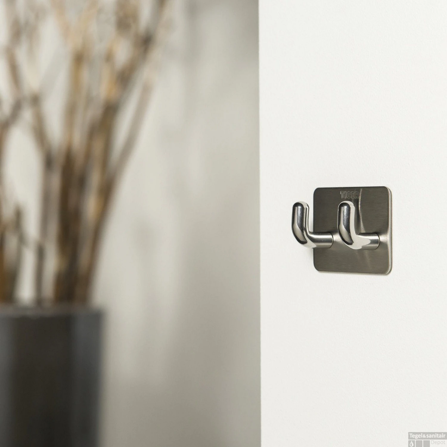 Dubbele Haak Tiger Pinky Metaal RVS - Afbeelding 2