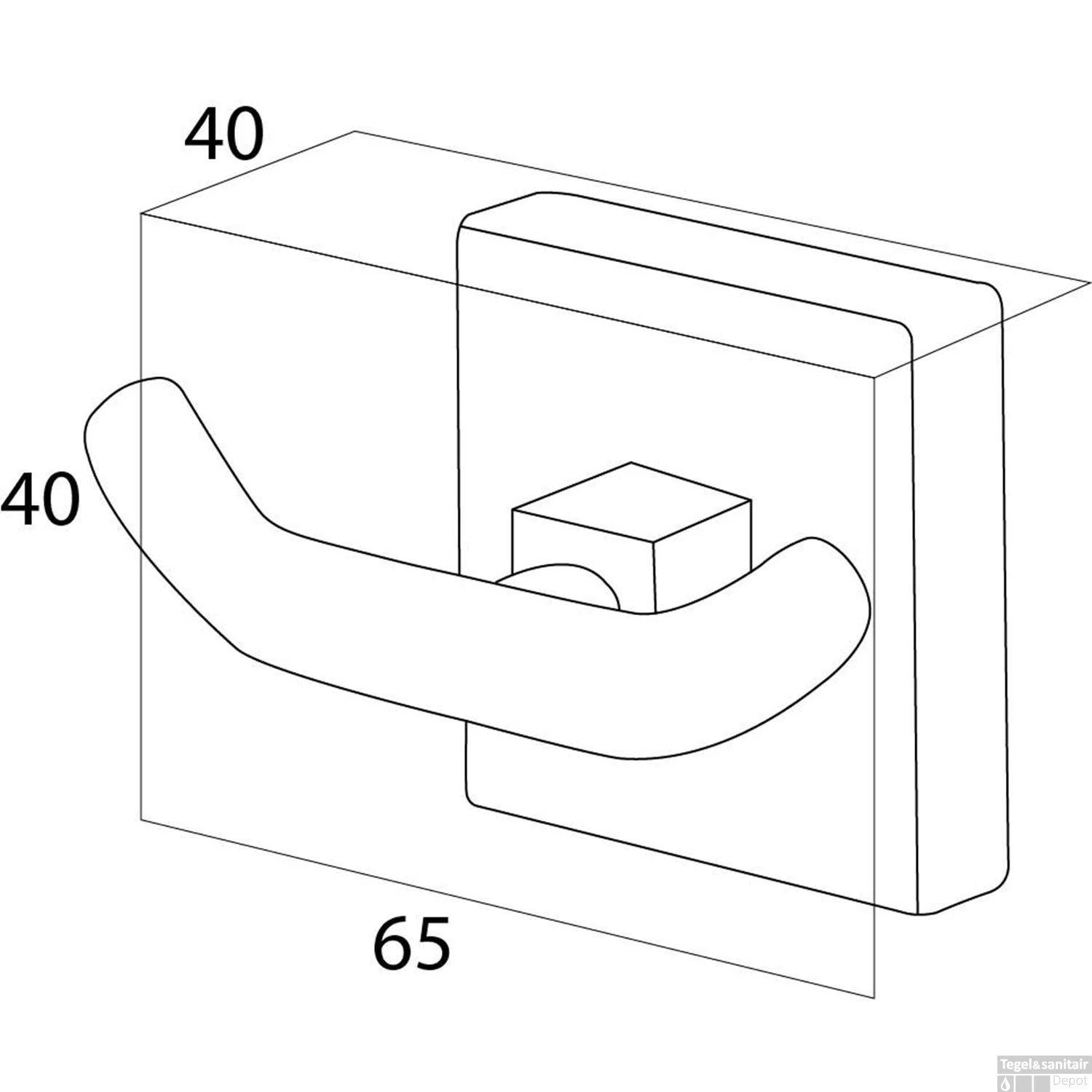 Haak Tiger Melbourne Chroom - Afbeelding 3