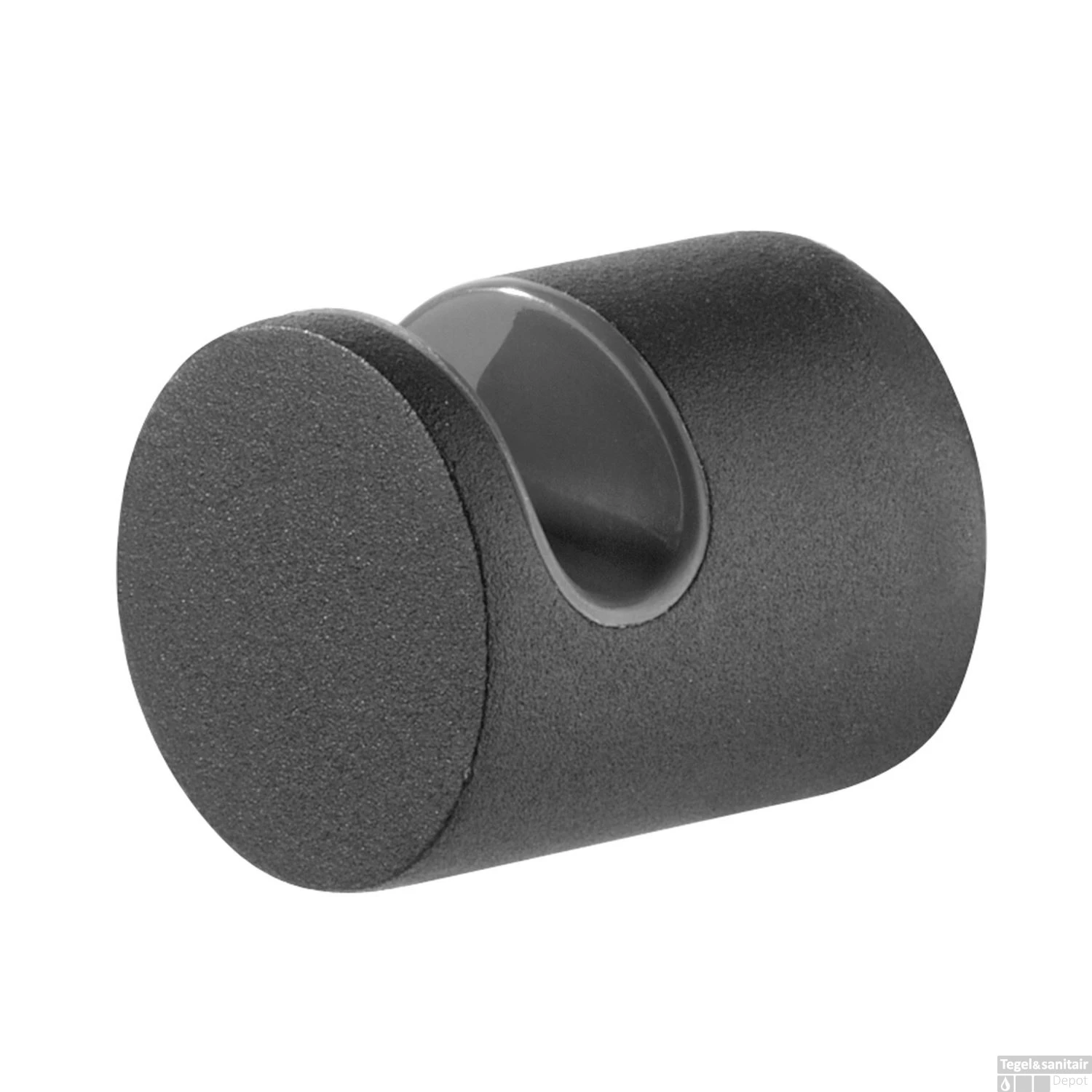 Handdoekhaak Tiger Bold Medium Rond Mat Zwart - Afbeelding 2