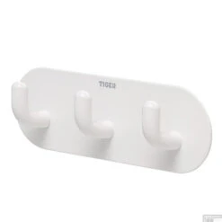 Handdoekhaak Tiger Rack Rondo Zelfklevend 3 Haken Wit