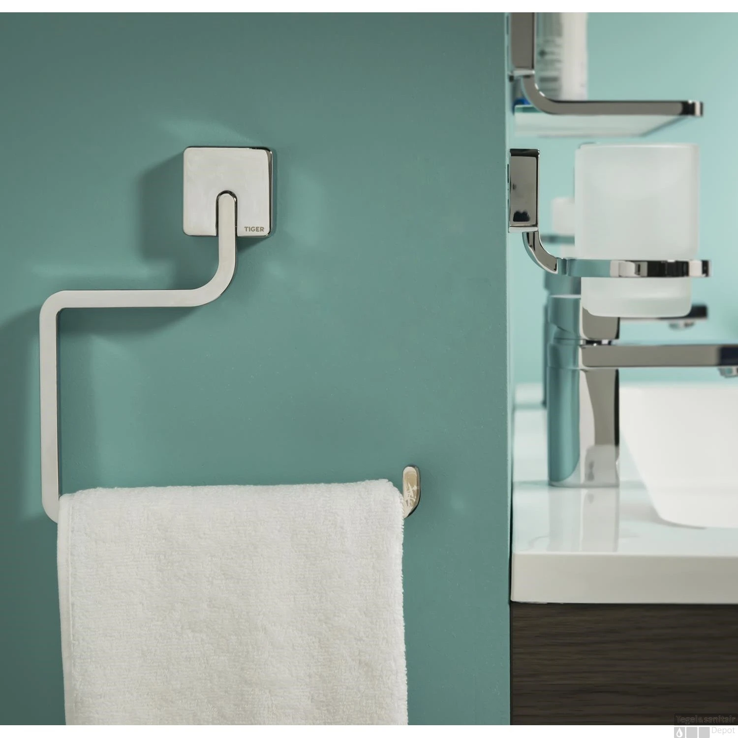 Handdoekring Tiger Impuls Chroom - Afbeelding 2