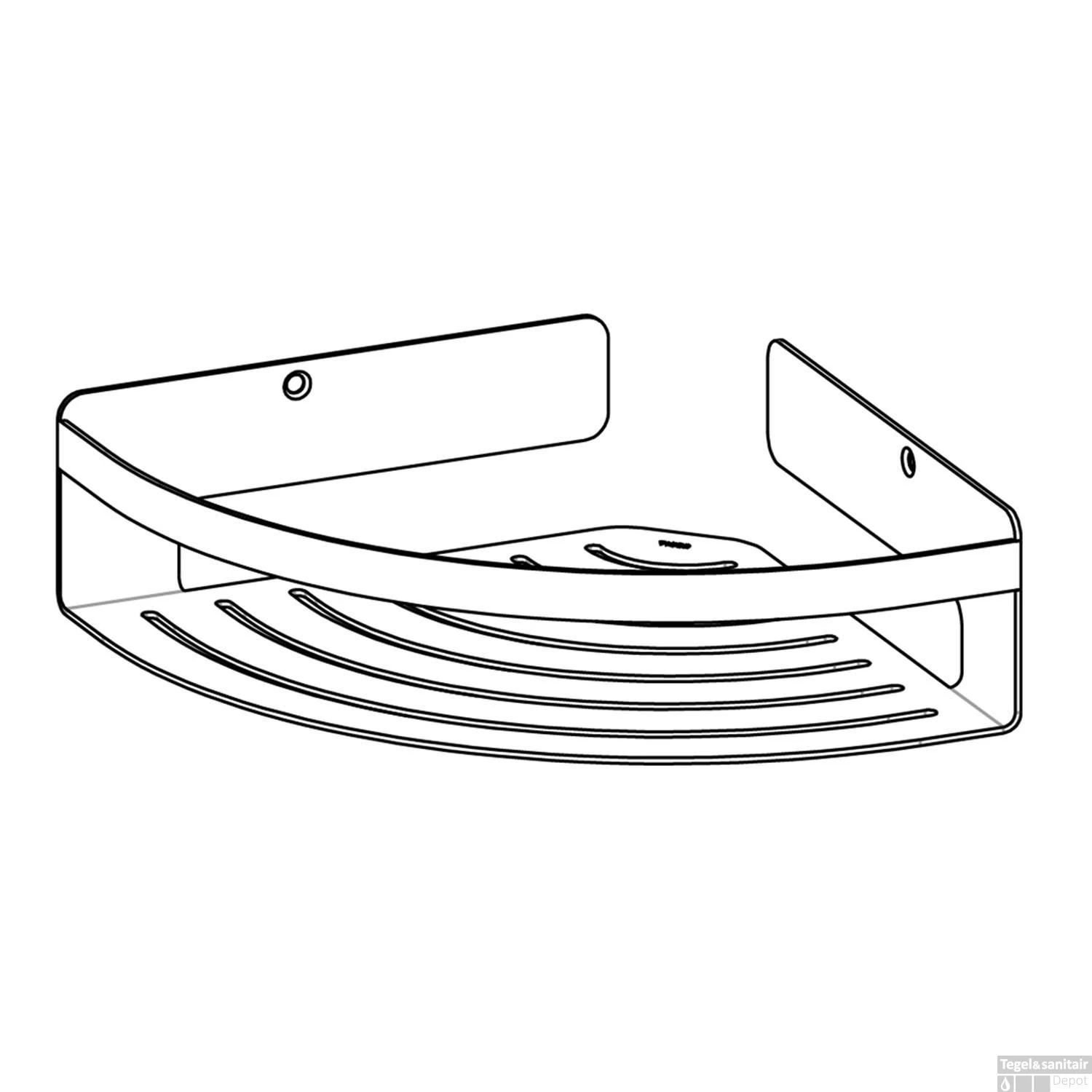 Hoekkorf Tiger Caddy Groot Chroom - Afbeelding 5