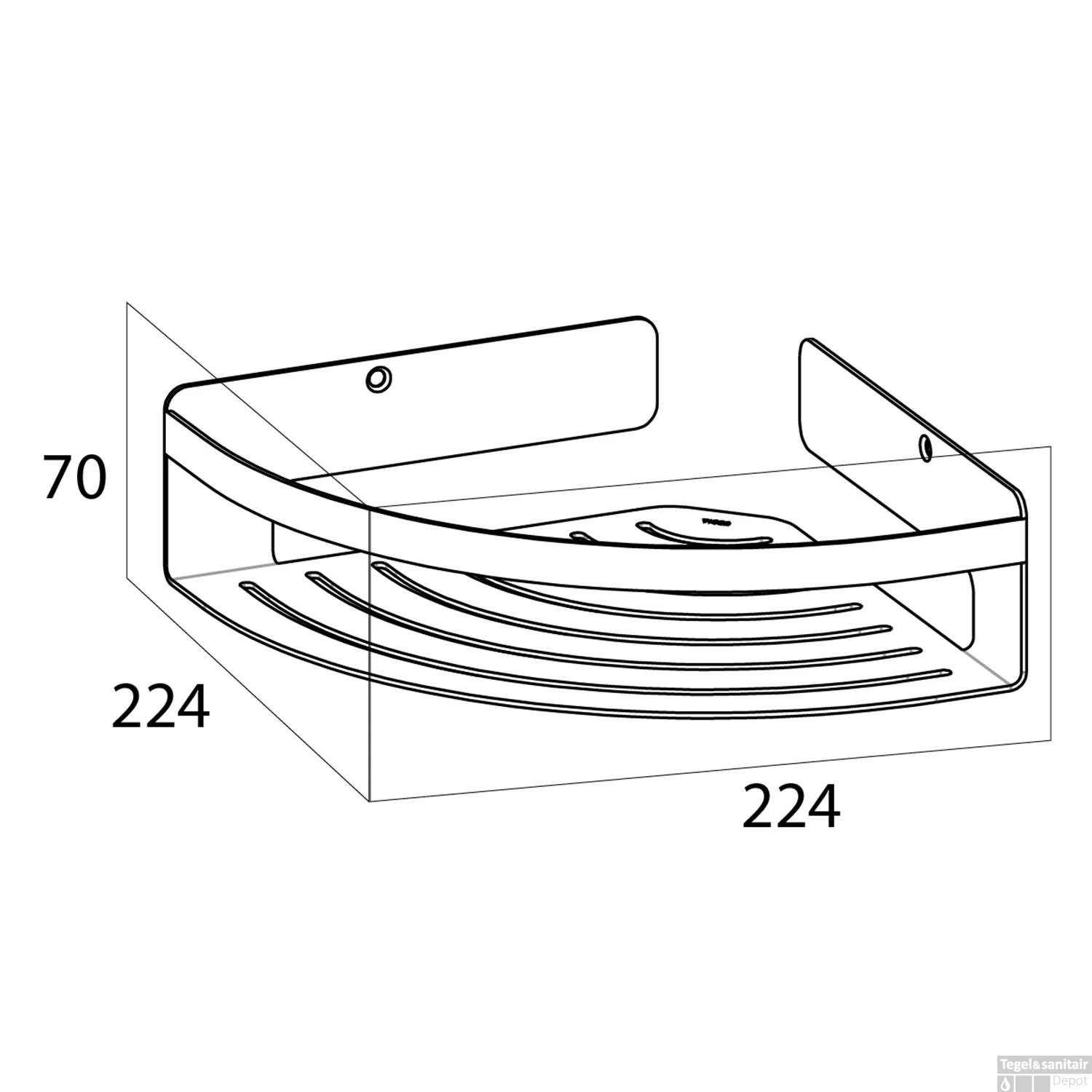 Hoekkorf Tiger Caddy Groot Zwart - Afbeelding 7