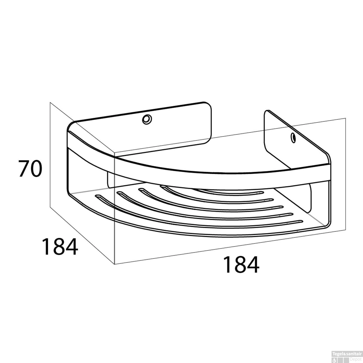Hoekkorf Tiger Caddy Zwart - Afbeelding 6