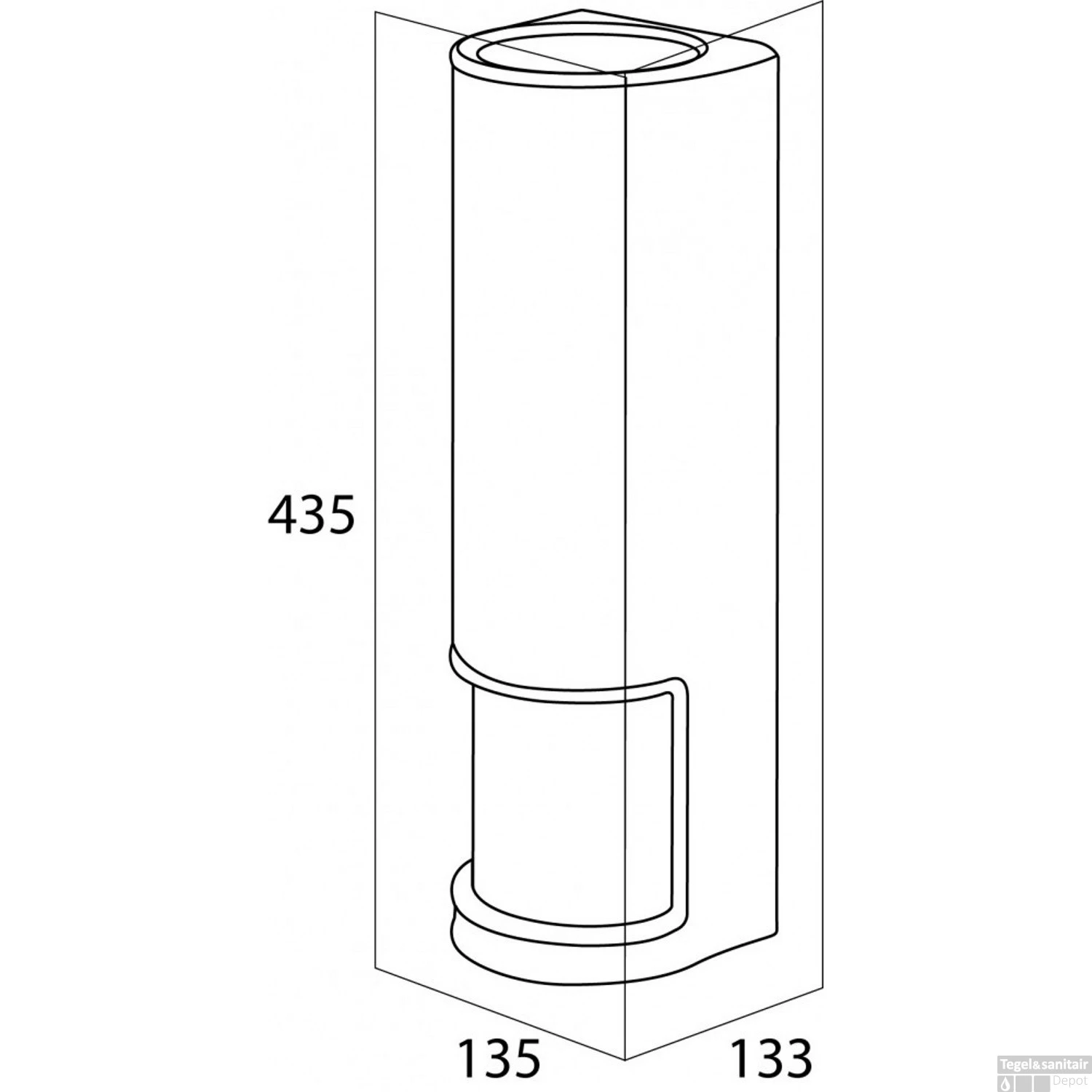 Reserverolhouder Tiger Palma Wit - Afbeelding 2