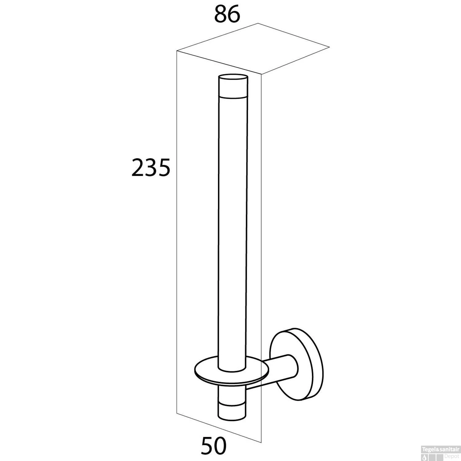 Reserverolhouder XL Tiger Boston RVS Glans - Afbeelding 4