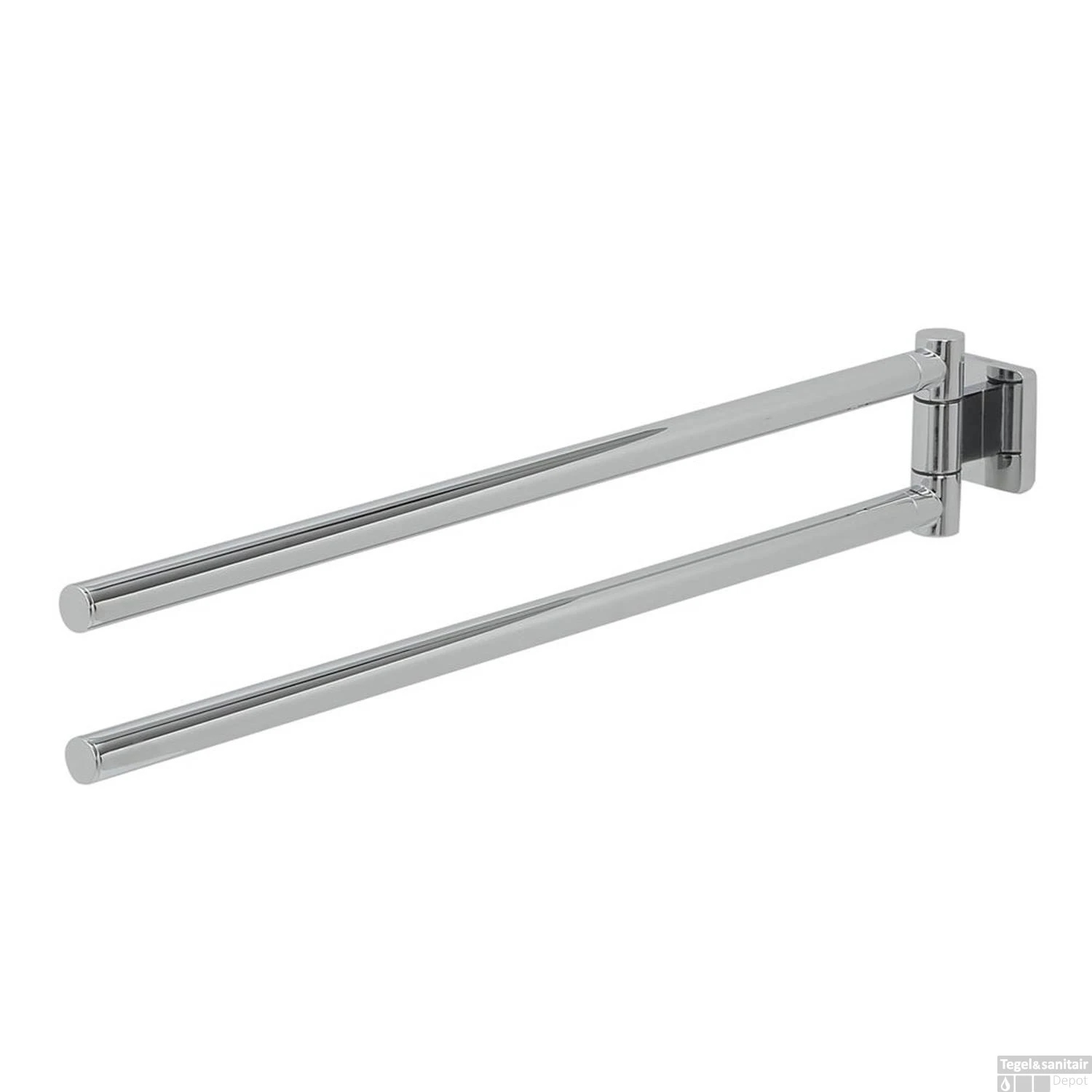 Tiger Dock Handdoekenrek 2 Armig Chroom 5x8x45
