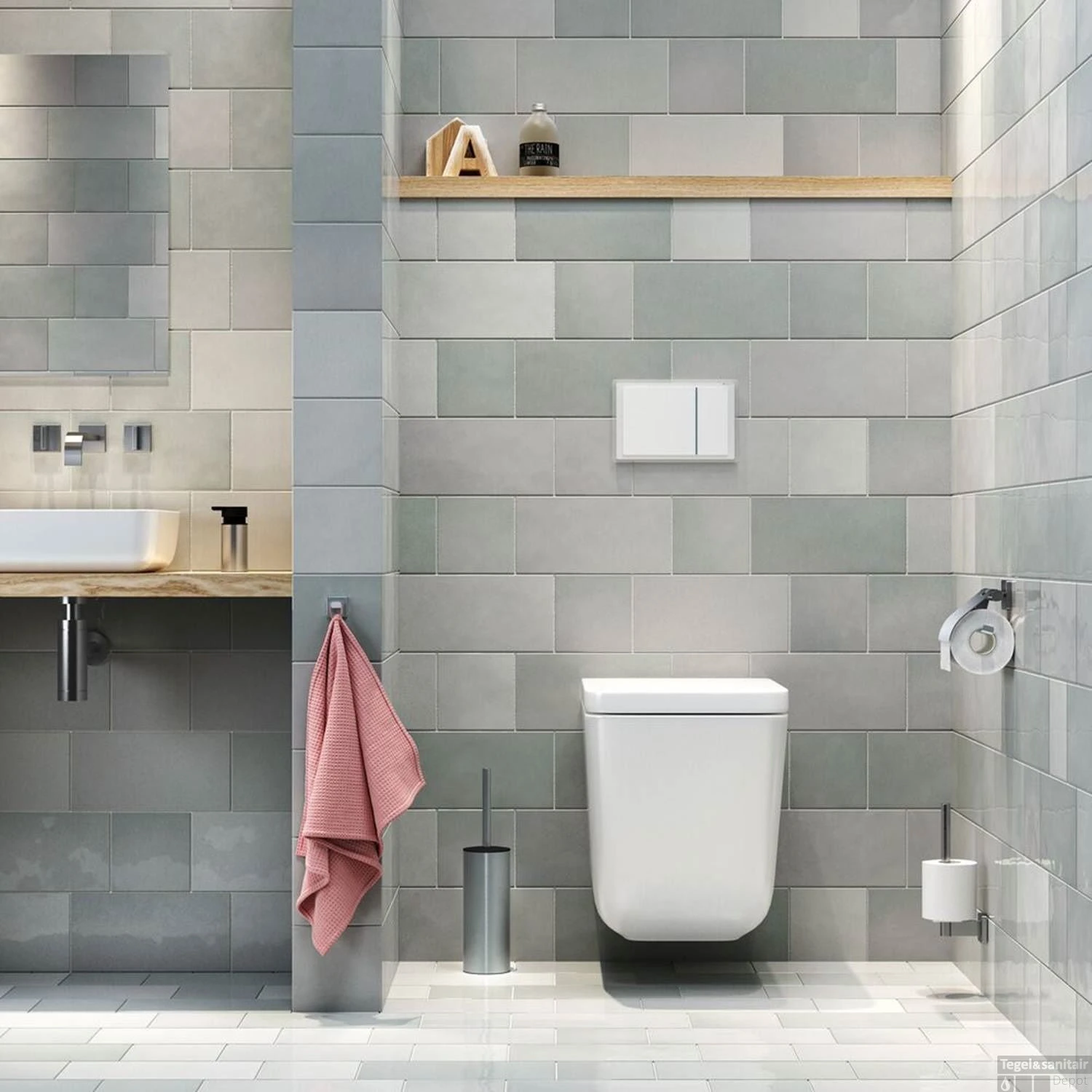 Tiger Dock Toiletrolhouder Met Klep RVS Geborsteld - Afbeelding 3