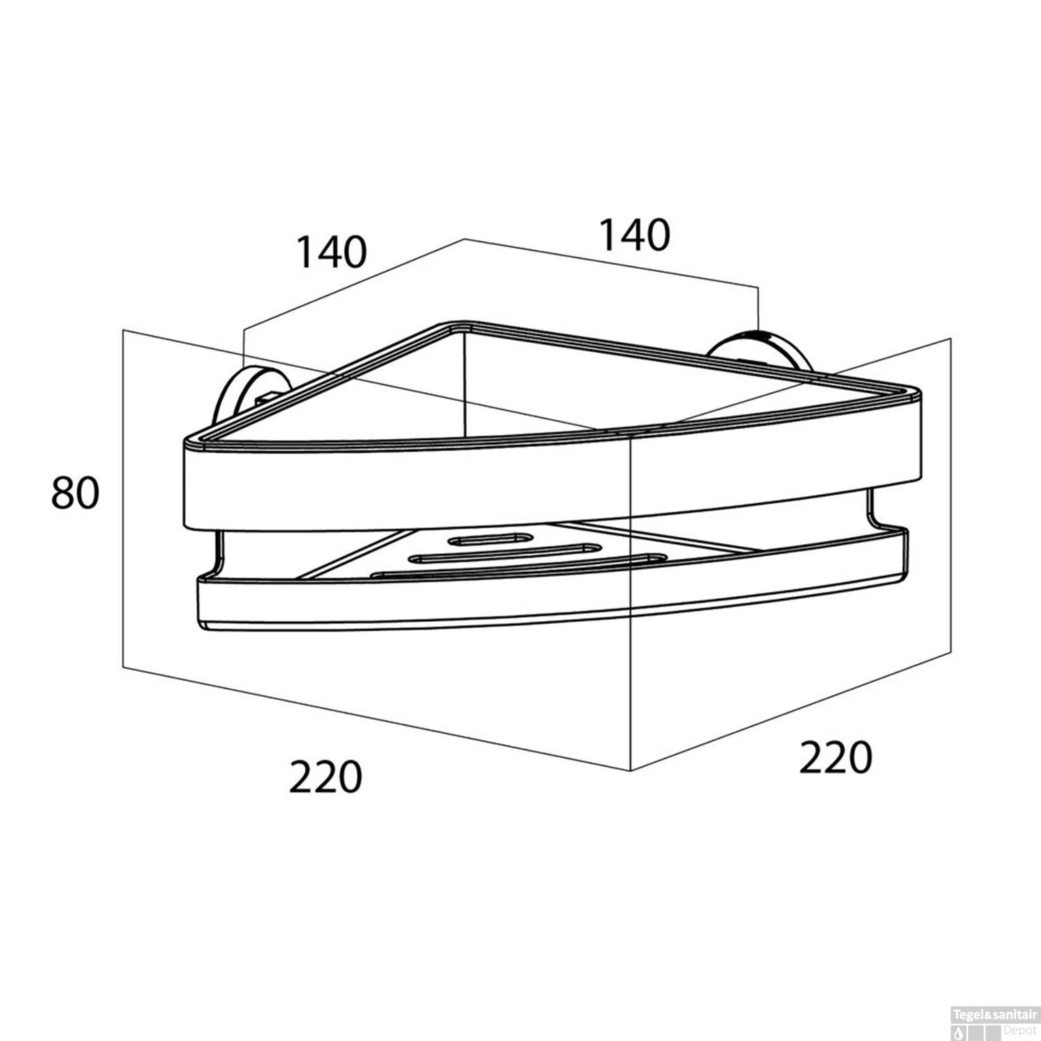 Tiger Noon Douchemand Hoek Mat Zwart - Afbeelding 4