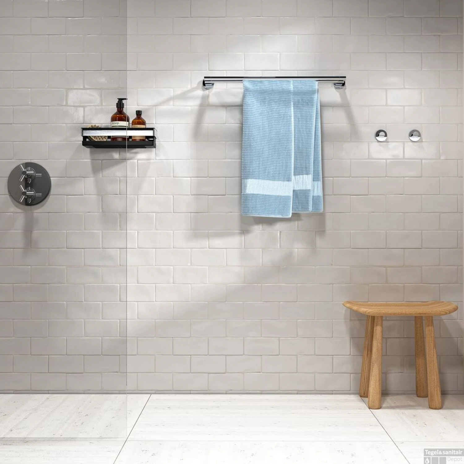 Tiger Noon Douchemand Recht Chroom 30x14x8 Cm - Afbeelding 4