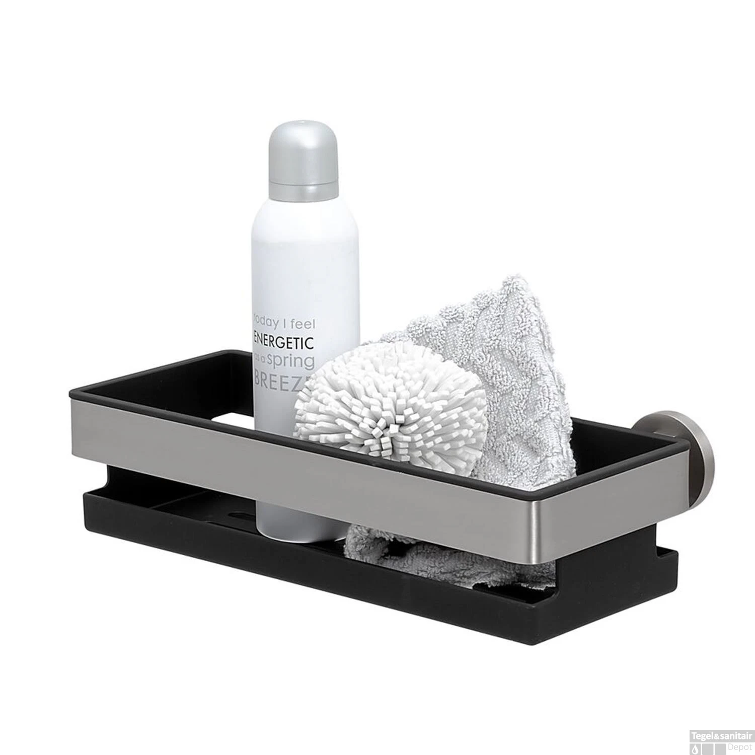 Tiger Noon Douchemand Recht RVS Geborsteld 30x14x8 Cm