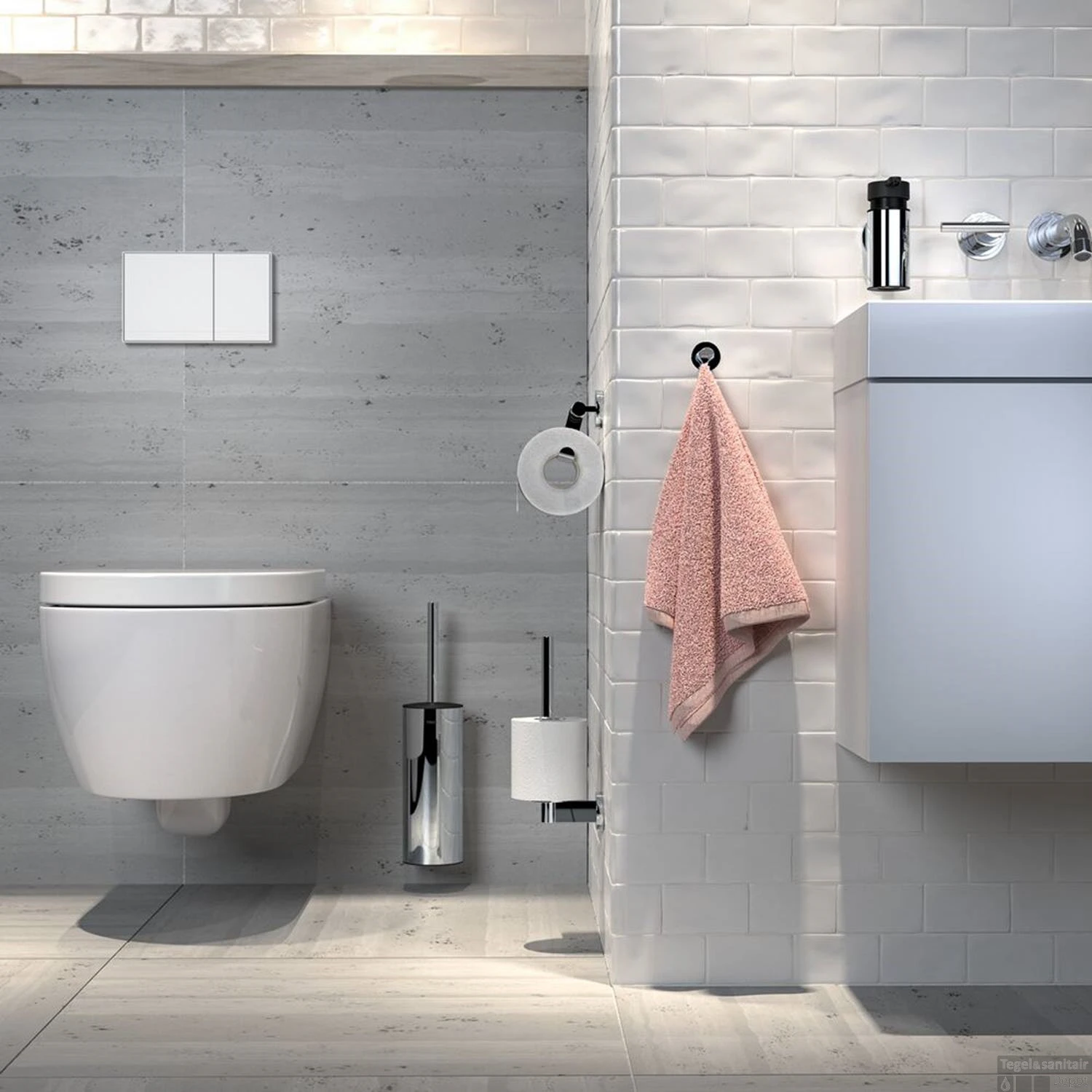 Tiger Noon Toiletrolhouder Chroom 9x13x4 Cm - Afbeelding 3