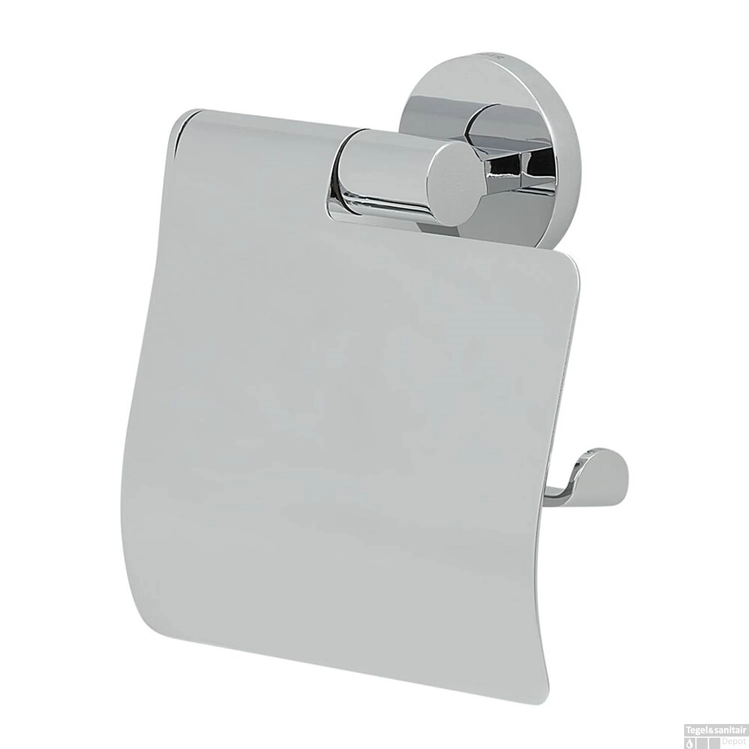 Tiger Noon Toiletrolhouder Met Klep Chroom - Afbeelding 2