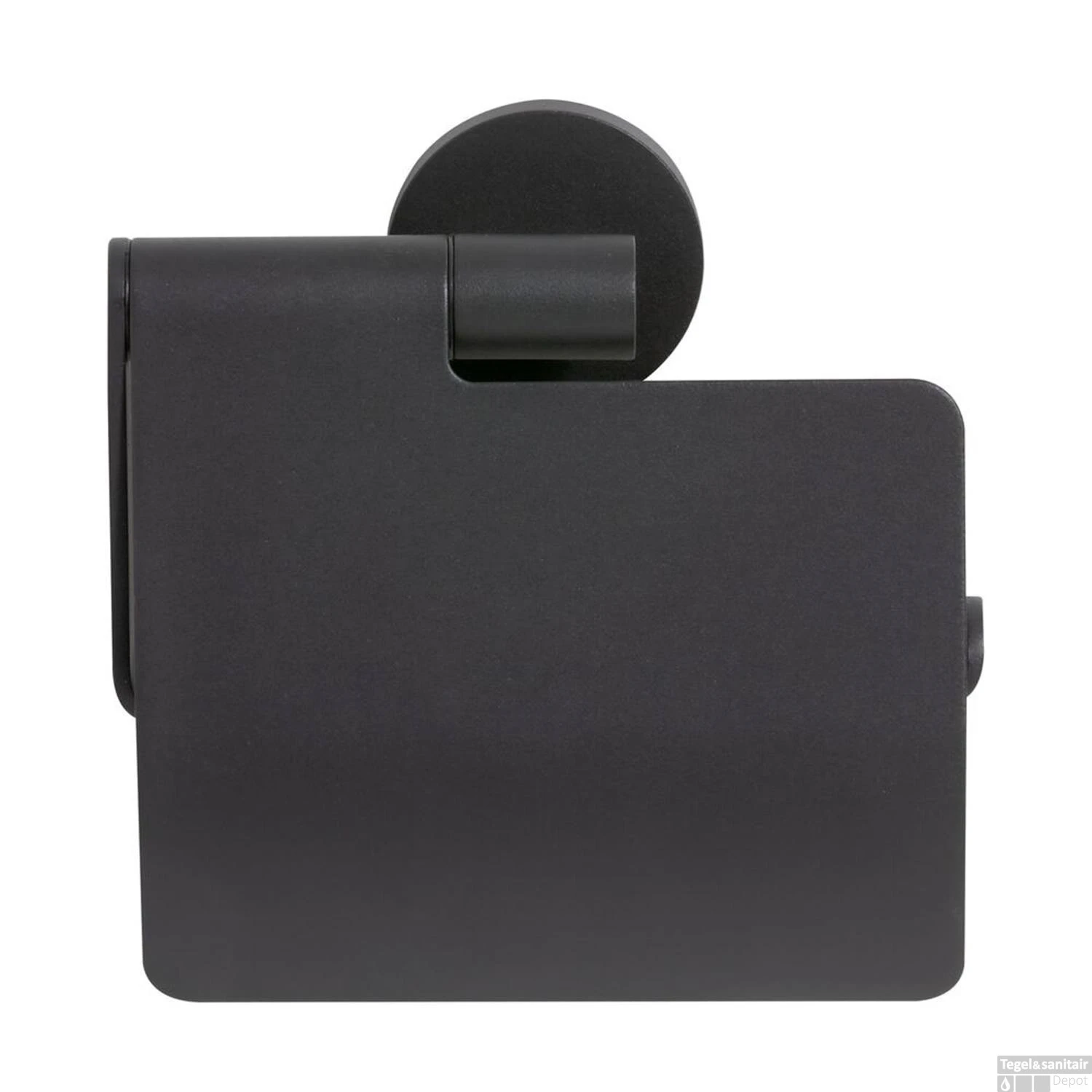 Tiger Noon Toiletrolhouder Met Klep Mat Zwart - Afbeelding 2