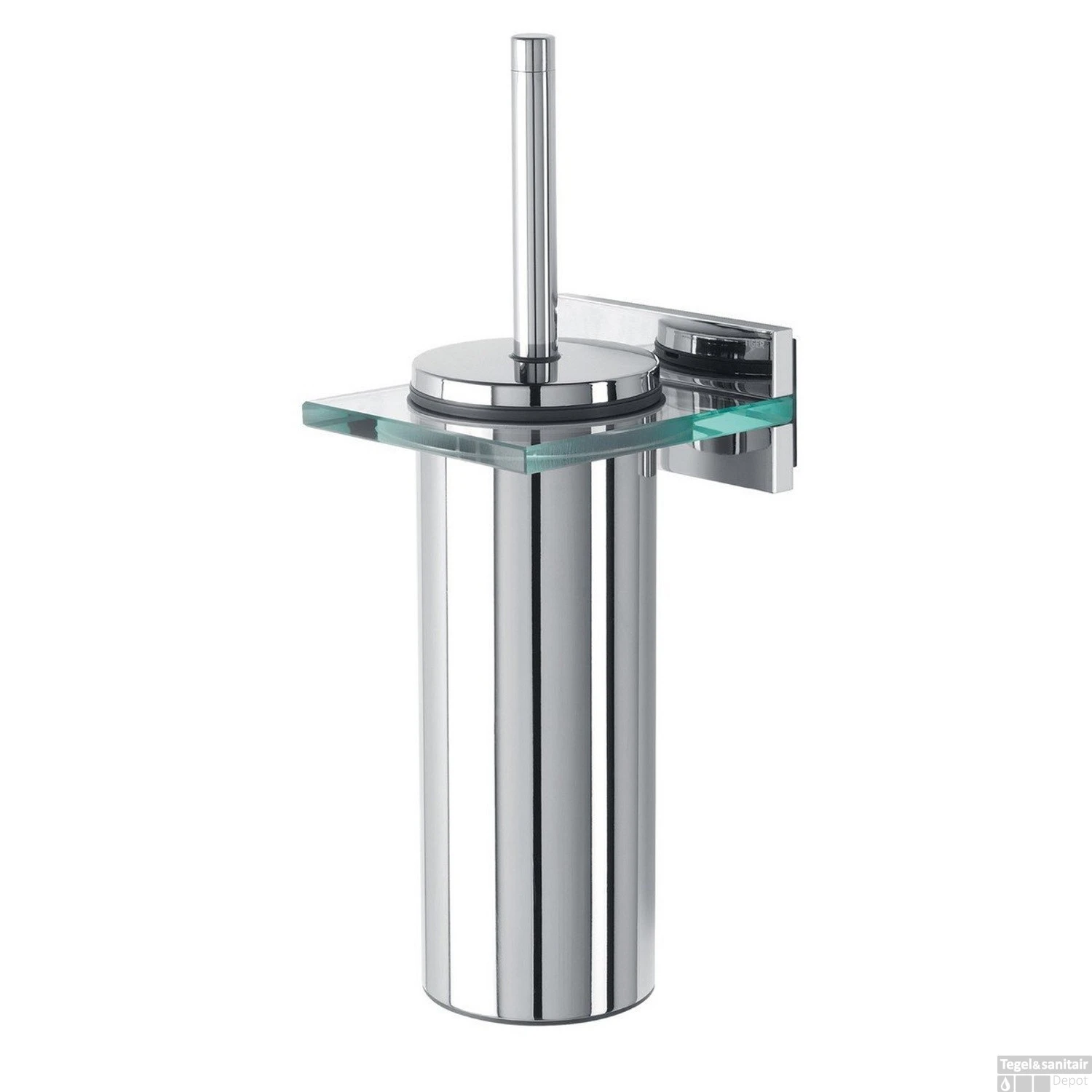 Toiletborstelgarnituur Tiger Safira Chroom Glas