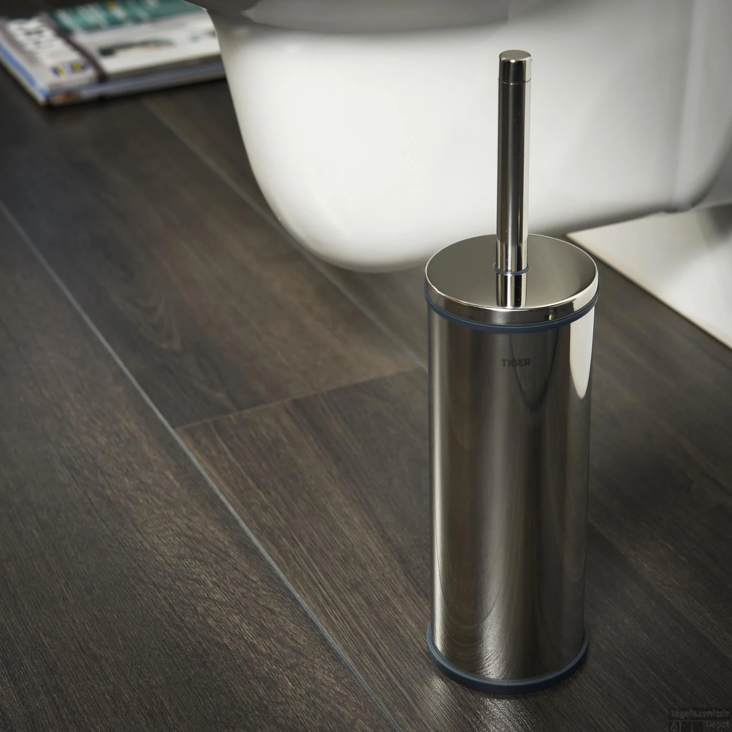 Toiletborstelset Vrijstaand Tiger Boston RVS Glans - Afbeelding 2