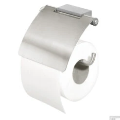 Toiletrolhouder Tiger Cliqit Met Klep Donkergrijs RVS Geborsteld