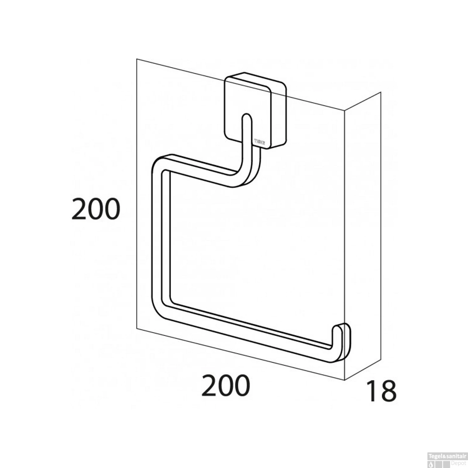 Toiletrolhouder Tiger Impuls RVS - Afbeelding 2