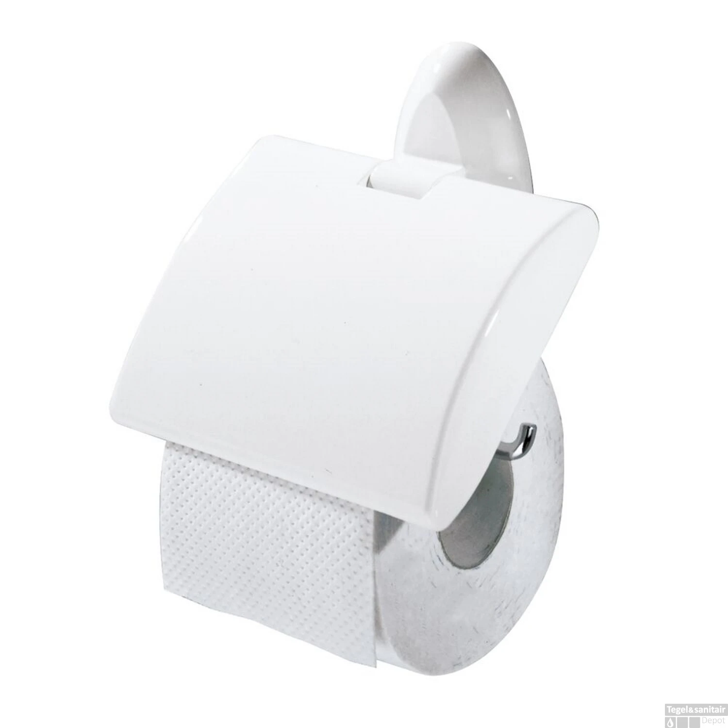 Toiletrolhouder Tiger Tainy Met Klep Wit