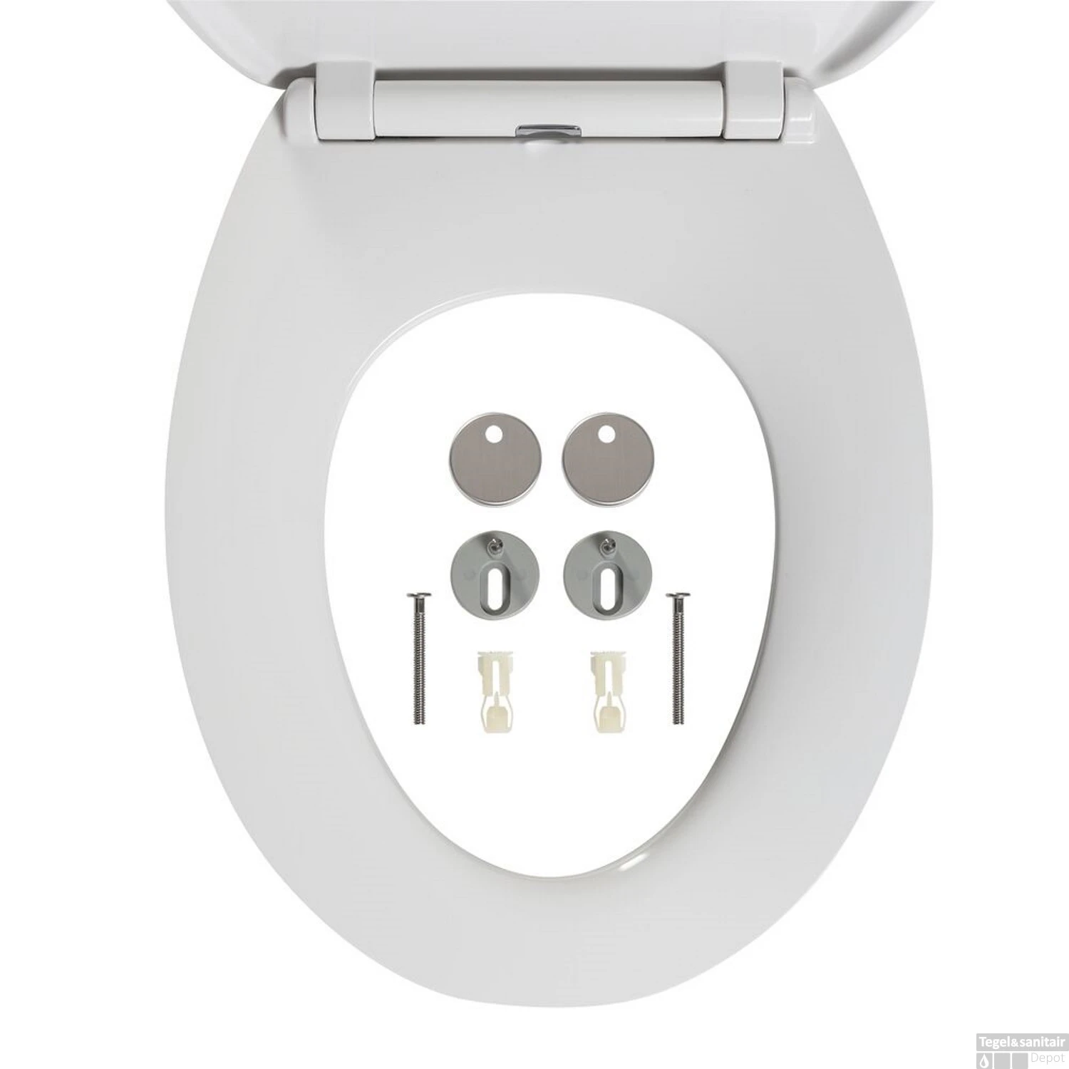 Toiletzitting Tiger Blade Duroplast Softclose Wit - Afbeelding 2