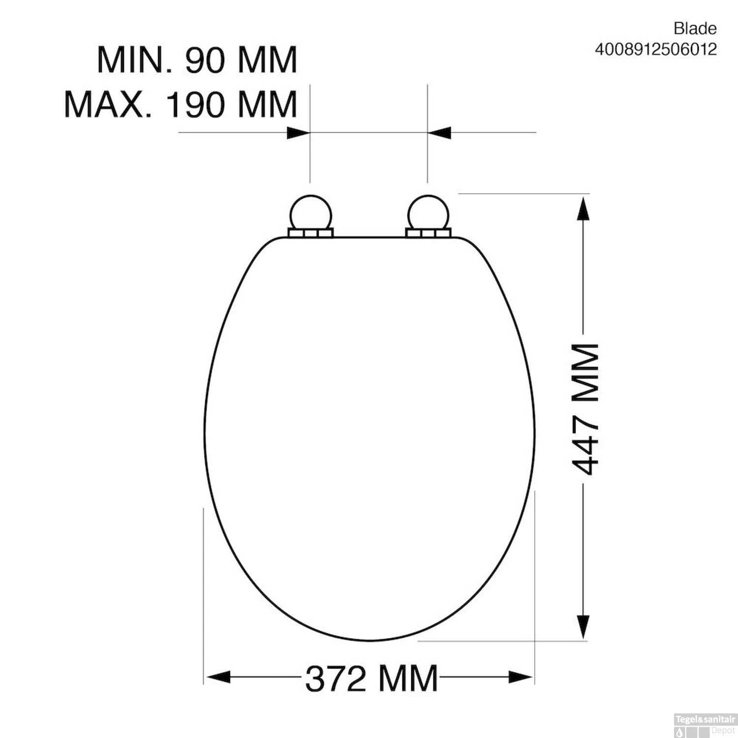 Toiletzitting Tiger Blade Duroplast Softclose Wit - Afbeelding 10