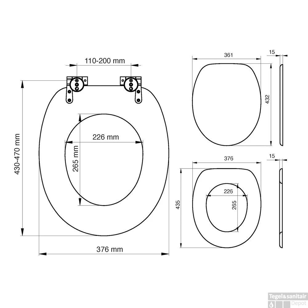 Toiletzitting Tiger Titan Comfort Feel Softclose Houtstructuur Grijs - Afbeelding 11