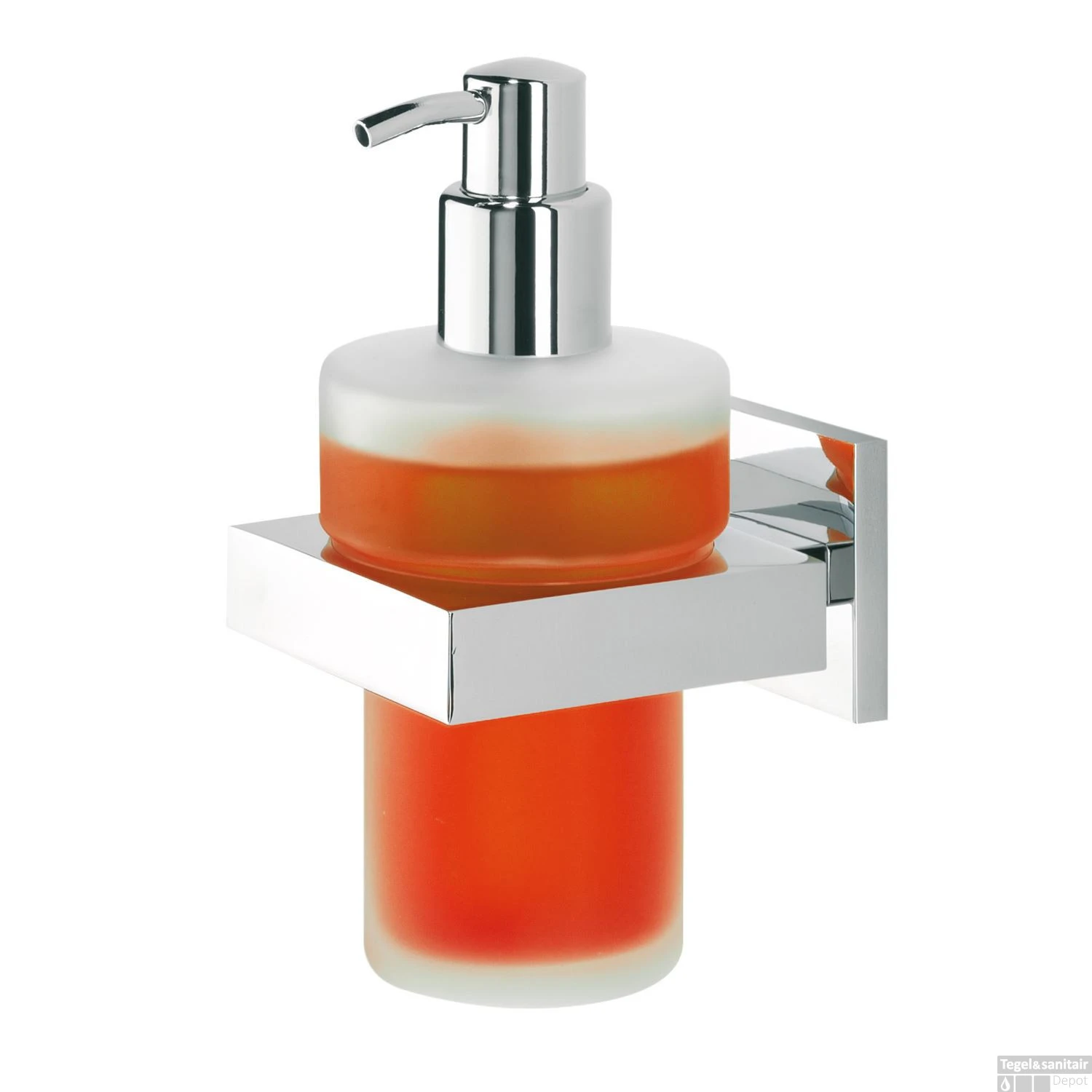 Zeepdispenser Tiger Items Rond Glas/Chroom - Afbeelding 4