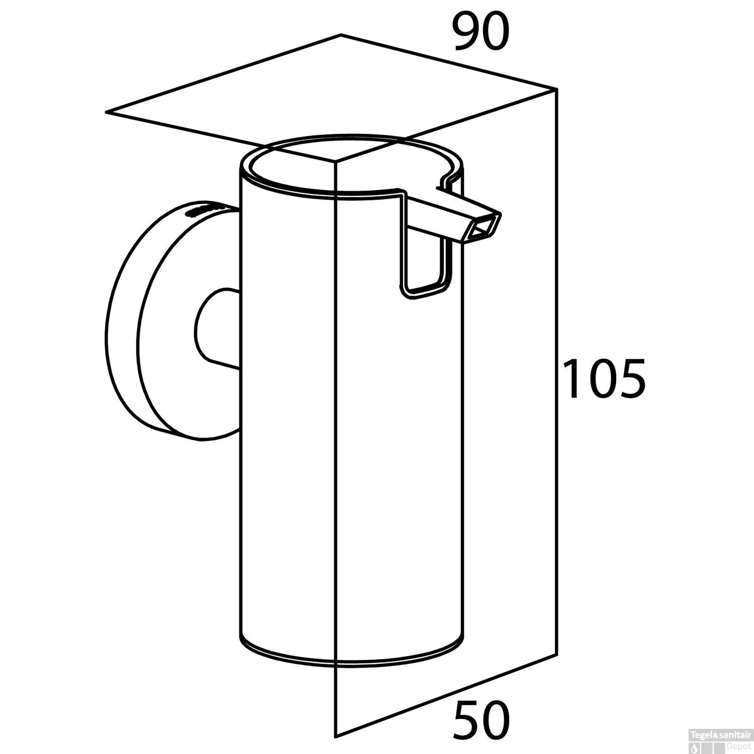 Zeeppomp Groot Tiger Boston RVS Glans - Afbeelding 3